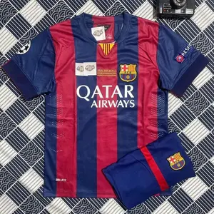 FC Barcelona Retro 2015 Football Club Kit, Collectibles Jersey for Fans
