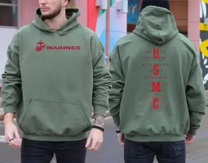 USMC Marines Tactical Hoodie – Retro Military Grunt-Style Inspired Pullover, Vintage Marine Corps Graphic Hoodie, Classic Patriotic Tactical Statement Hoodie