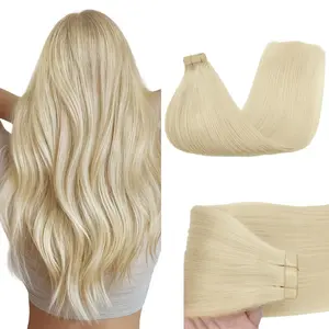 GOO GOO Tape in Hair Extensions Human Hair Extensions Natural Straight, 20PCS/Pack, 14-24inch 50G Seamless Tape in, Invisible Tape in Hair Extensions Silky Remy Human Hair