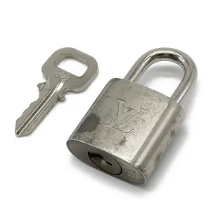 Pre-owned Louis Vuitton Stainless Small Leather Goods Padlock