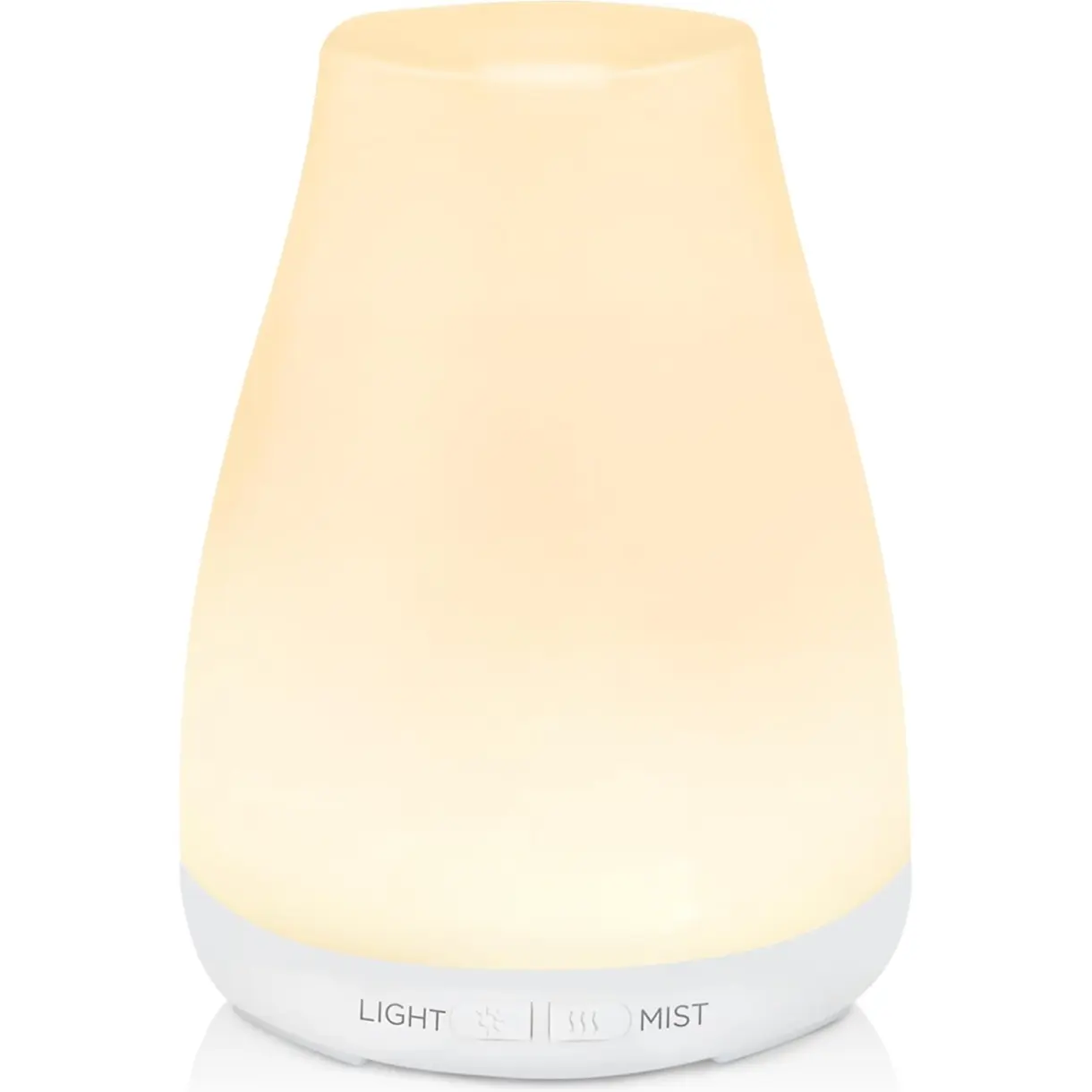 Essential Oil Diffuser Ultrasonic Diffusers for Home, Basic White 100ml, Small Humidifier, Cool Mist, Aromatherapy, Run up to 8hrs, Waterless Auto Off, 7 Lights, Living Room, Quiet, Bedroom