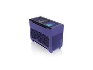 Thermaltake TR100 SFF Chassis; mITX Support; 18.9 Liters; PCIe 4.0 Riser Cable Included; 360mm GPU Clearance; 280mm Radiator Support; Removable PCIe Bracket; Future Dusk; CA-11A-00SNNN-00