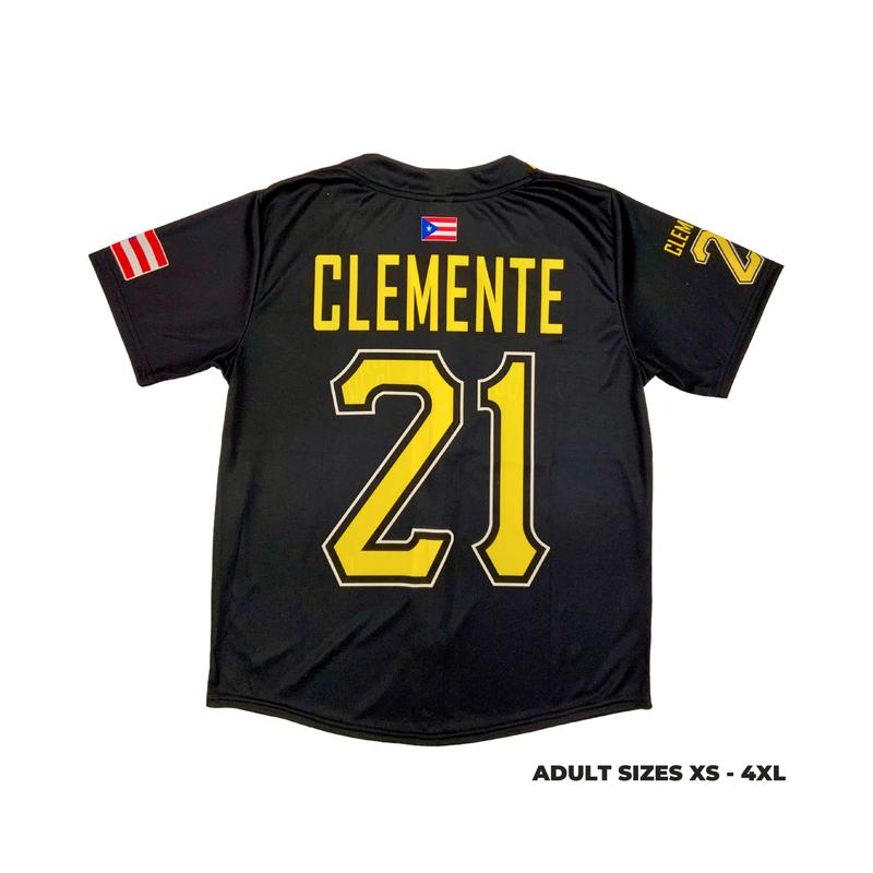Roberto Clemente #21 Black Jersey