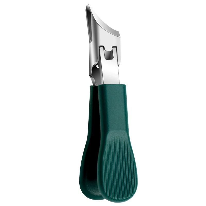 Stainless Steel Heavy-Duty Wide Jaw Eagle Beak Clipper Set, Thick Nail Trimmer with Splash Guard, Nail Care Tool for Indoor Recreation, Manicure, Home Use, Thick Blade, Angled Eagle Beak Design, Nail Trimming