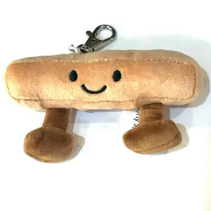 Plush Balance Beam with Keychain Attachment Soft Cover Bag Tag for Gymnasts Versatile Party Favor