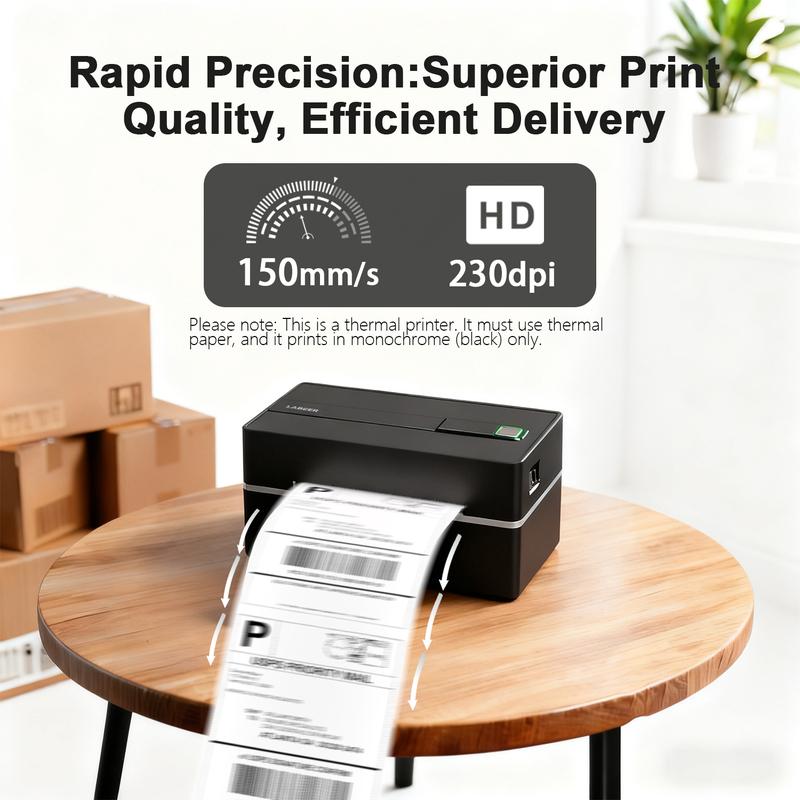 Shipping Label Printer Bluetooth Thermal Label Printer - 4x6 Thermal Printer for Small Business, Compatible with iPhone, Android, Amazon, Shopify, UPS