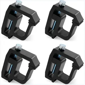 Truck Cap Mounting Clamps, Heavy Duty Camper Shell Clamps for Chevy Silverado Sierra 1500/2500/3500, for Dodge, for Ram 1500/2500/3500, F150 F250, for Mitsubishi, for Toyota (4 pcs)