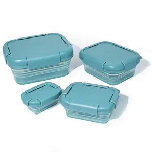 Stojo Collapsible and Stackable Nestable Food Storage Container Set