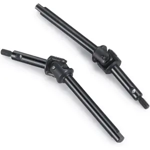 MORLORDY 2Pcs RC Carbon Steel Front Axle Shaft Steering CVD Set for 1/24 RC Crawler Car SCX24 Deadbolt JLU C10 Gladiator Bronco Upgrades Accessories