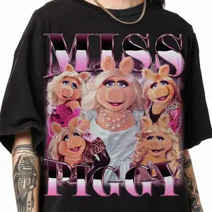 Miss Piggy Vintage Shirt Funny Diva Aesthetic Tee Retro Bootleg Style Muppets Fan Gift for Women and Men