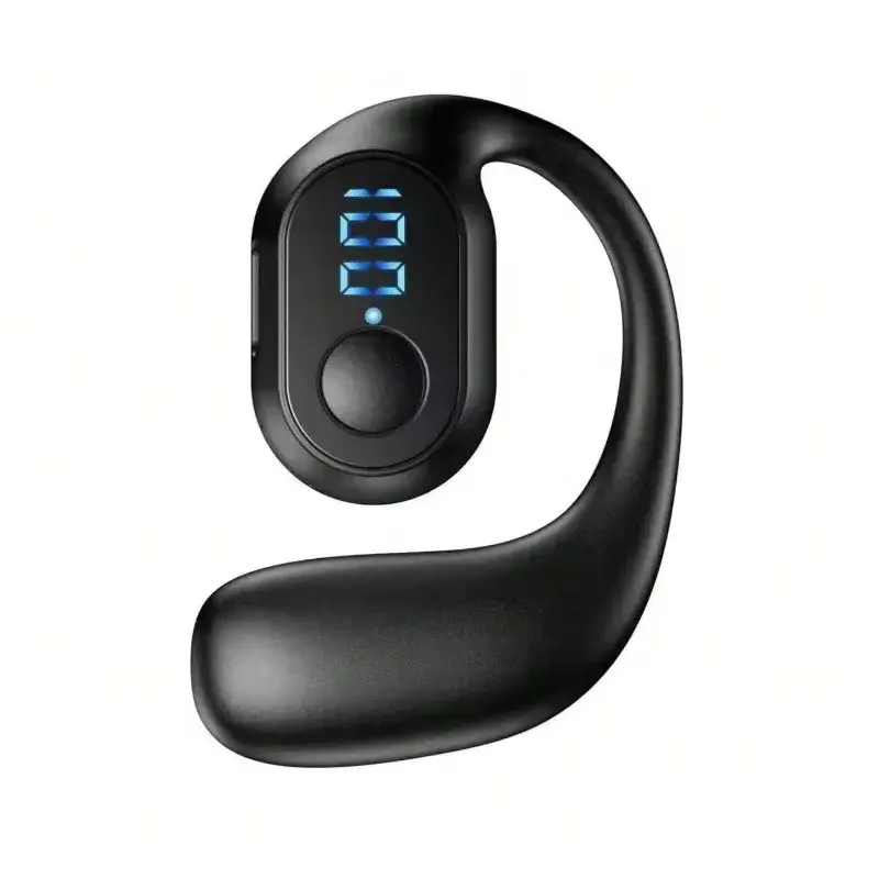 Wireless Bluetooth OWS Earphones - ANC, Waterproof Sports Headset with TWS Compatibility, Wired Microphone, Stereo Sound, MP3 Playback, Small Ear Fit for Call Centers & Travel