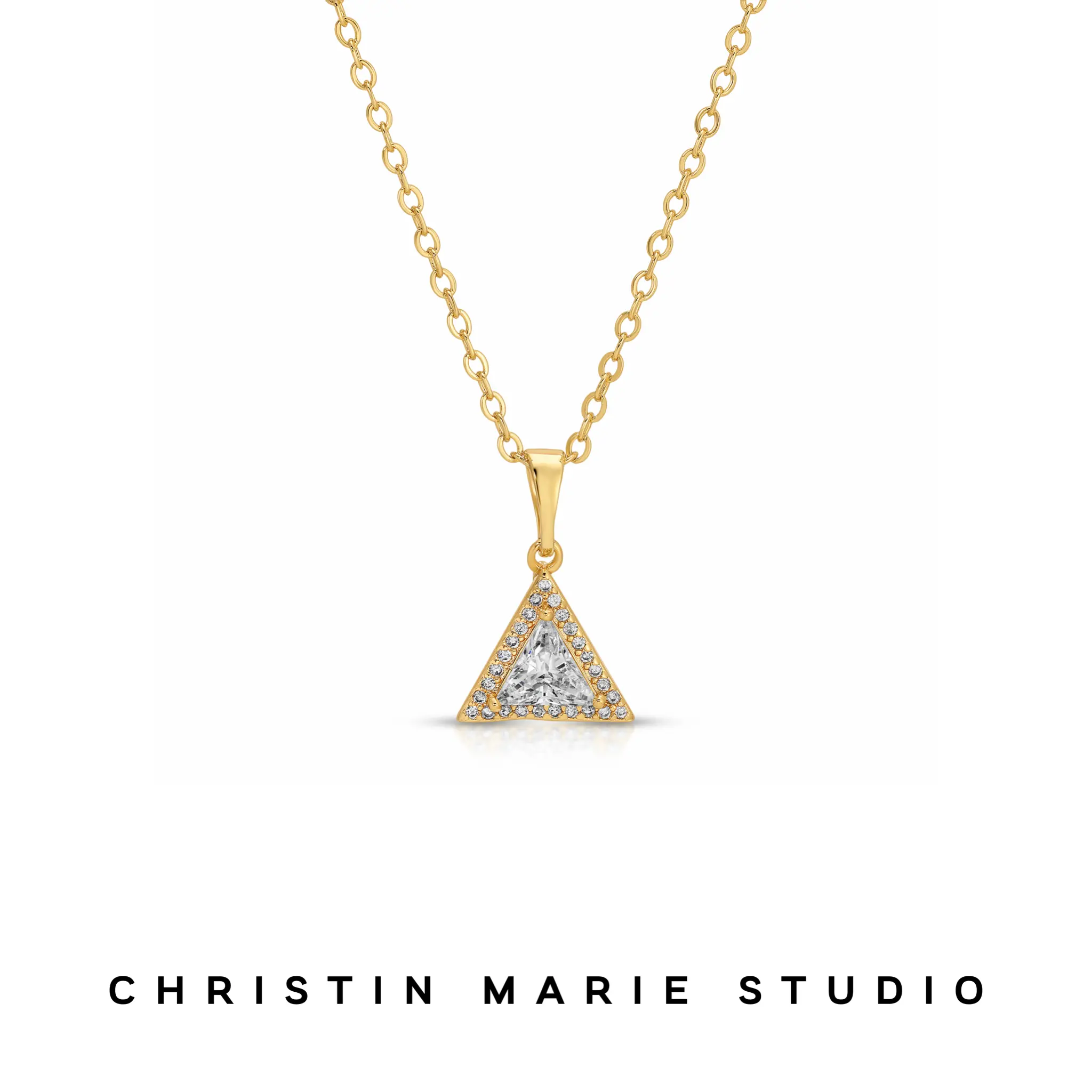 Cute Little Mini Triangle Necklace