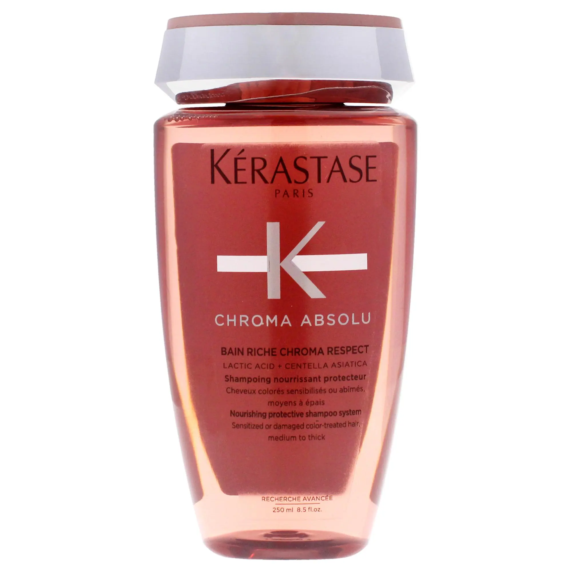 Kerastase Chroma Absolu Bain Riche Respect Nourishing Lactic Liquid Haircare Shampoo for Unisex - 8.5 fl oz