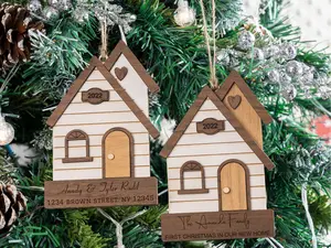 Our First Home Christmas Ornament 2023 Agent Closing Gift For Seller New Home Gift Cute House Ornament Personalized First Christmas Ornament