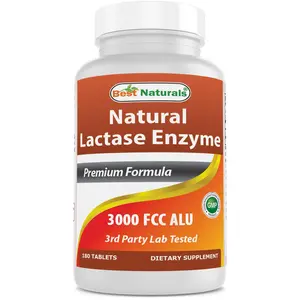 Best Naturals Lactase Enzyme 3000 FCC 180 Tablets