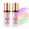 2PCS 3-in-1 Color Correcting Face Primer with SPF 50 PA+++ | Sunscreen & Makeup Base, Hydrating Color Corrector for Even-Looking, Brighter Skin