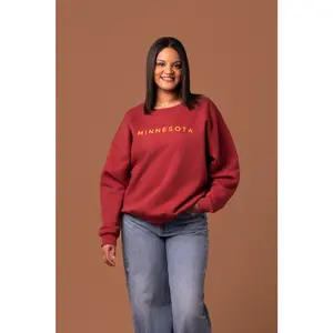 University of Minnesota Embroidered Oversized Crew Neck