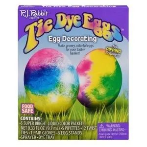 Easter Unlimited Tie Dye Egg Coloring Kit – Vibrant Easter Egg Decorating Set with Unique Tie-Dye Effects – Easy & Fun Egg Dyeing Kit for Kids & Families