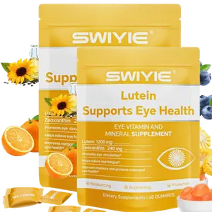 Swiyie Lutein & Zeaxanthin Gummies – Eye Health Supplement with Astaxanthin, Vitamin A C E – Blue Light Defense, Vision Support, Berry Flavor – 60 Gummies Healthcare Dietary Fitness Edible