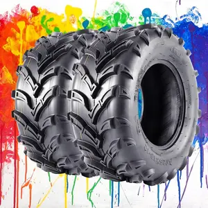 ATV/UTV Tires 25x10-12 Set 2 25x10x12 Mud Sand Off-Road Tire, All Trail Tire 6PR Tubeless