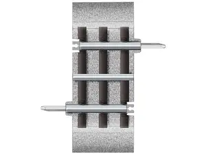 Lionel 612073 FasTrack 1 3/8" Track Section, O Scale