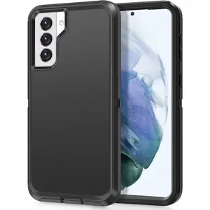 Entronix Case for Galaxy S21 - Heavy Duty, Triple Layer Protection Cover Protective