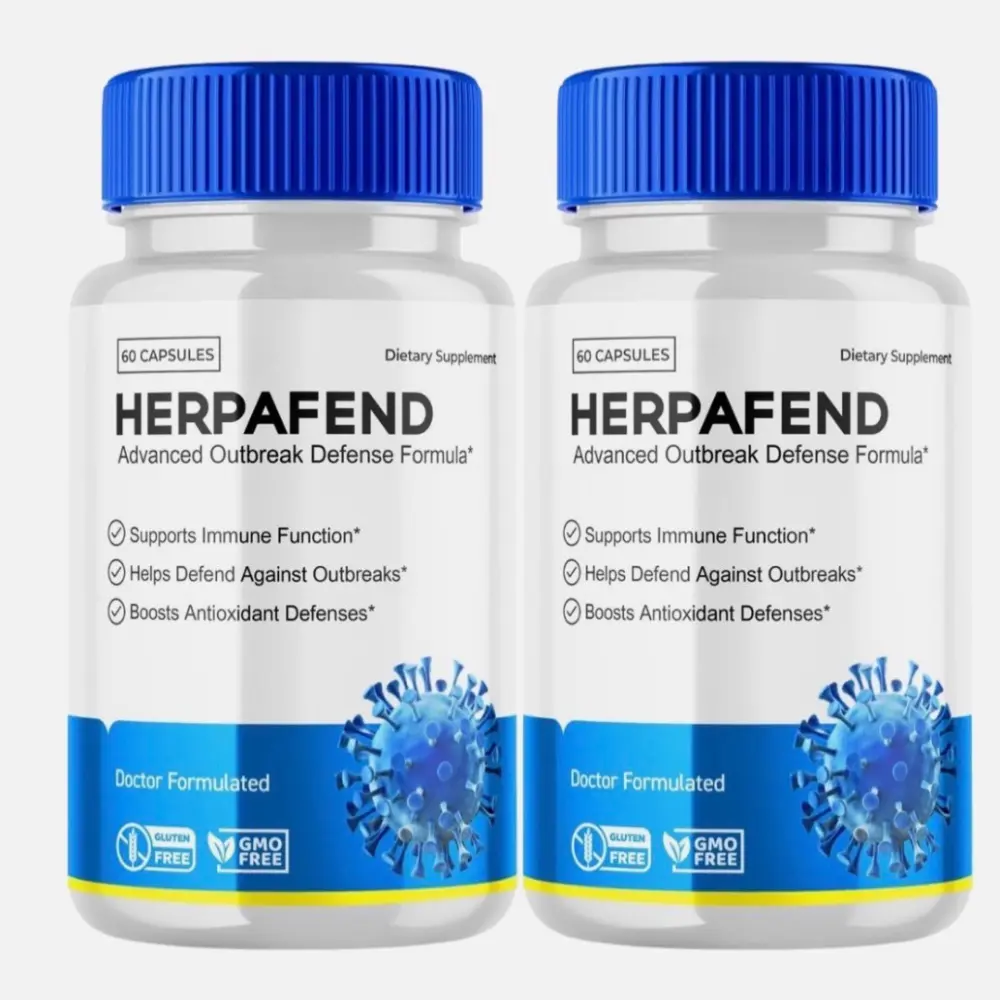 2-Pack Herpafend Skin Health Capsules - Supports Healthy Clear Skin-120 Capsules
