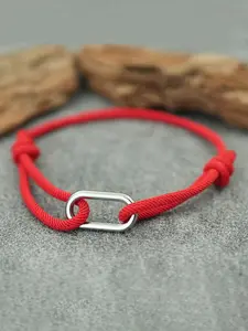 Simple Braided Rope Bracelet, Adjustable Climbing Buckle Design Bracelet for Men & Women, Fashion Jewelry for Party, Daily Decor, Trendy All-match & Exquisite Jewelry for Birthday Gift, Trendy Jewellery Accessories, Adjustable Strap Bracelets