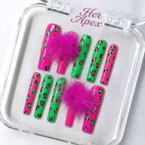 Her Apex Nails Passion - Handmade Press-On Nails | Reusable, Salon-Quality, Long-Lasting, Glossy Design