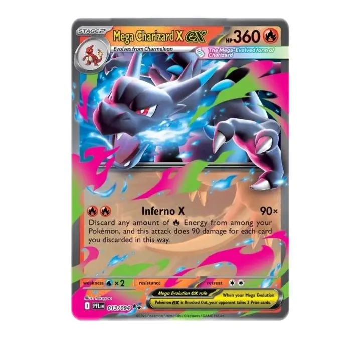 Mega Charizard X ex - 013/094 - ME02: Phantasmal Flames (PFL)