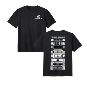 Power Stroke Turbo Diesel T-Shirt – KC Turbos Graphic Tee, Ford Front Grille Evolution Design, 100% Cotton Soft Feel, Vintage Car & Truck Shirt, Gift for Mechanics & Diesel Fans