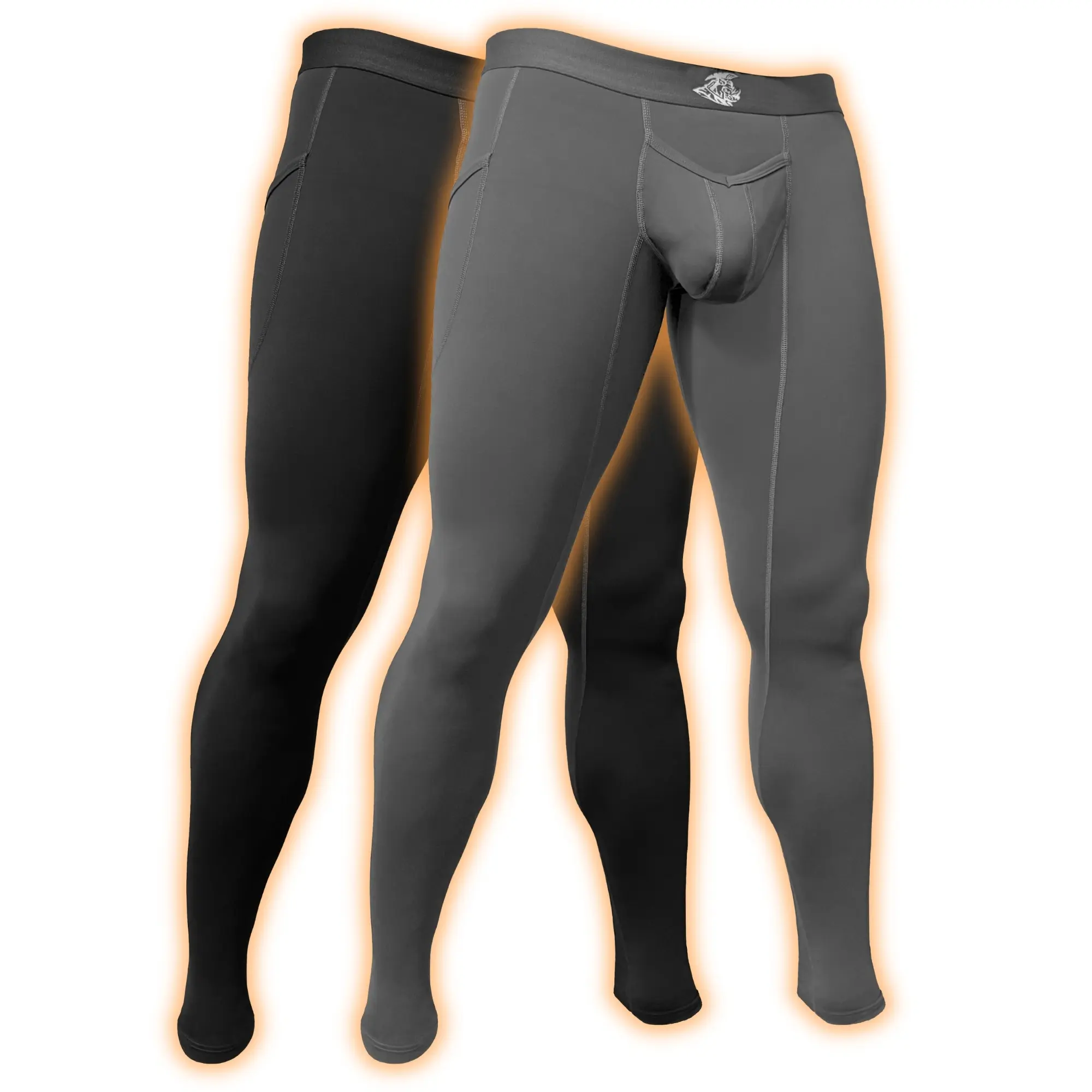Men's Minimalist Modal Leggings 2-Pack - V-Fly Twist Detail, 28-Inch Inseam, Black & Gray Skinny Gym Activewear, Comfy Athleisure Pants for Fitness Daily Wear & Sporty Chic Everyday Use, Basic Comfort Fit, V Fly Front