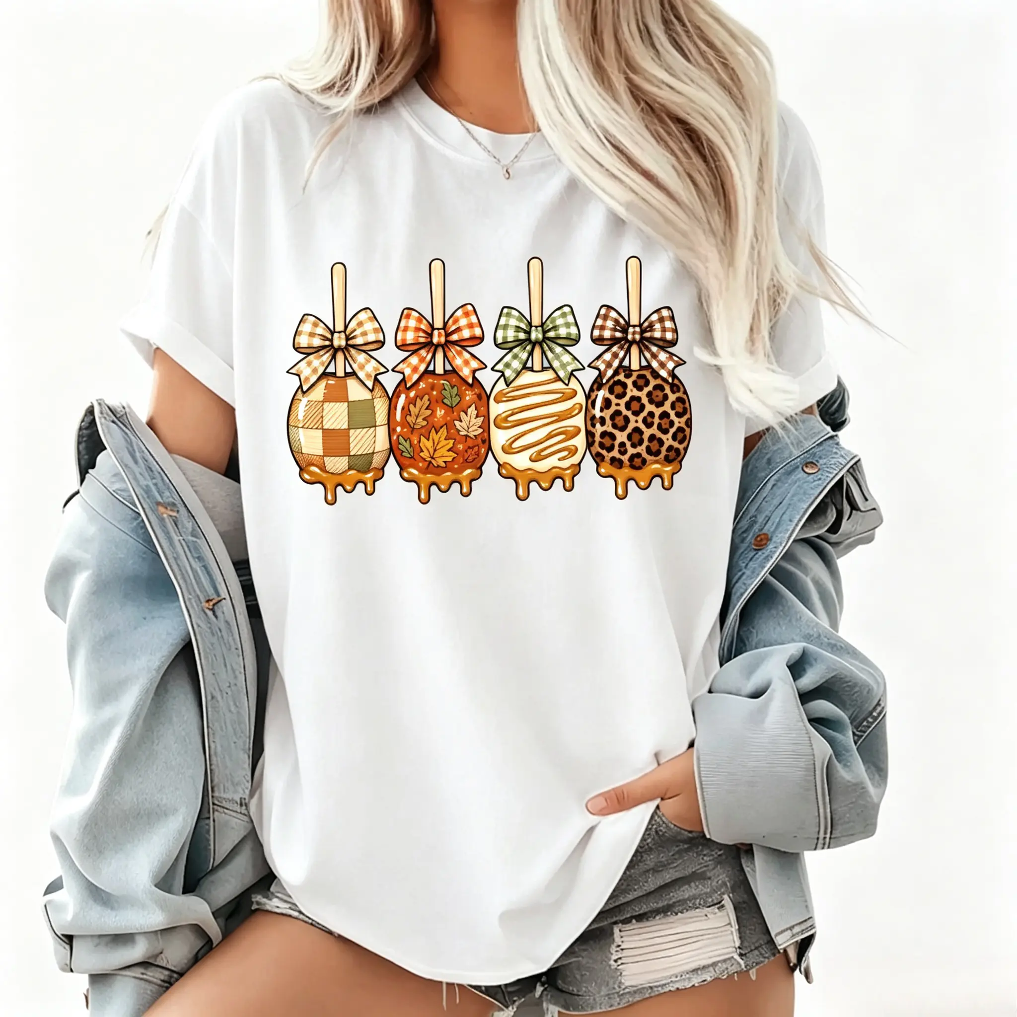 Caramel Apple Pops T-shirt, Fall Treat Shirt, Autumn Boutique Sublimation Trending Fall Season 2026 Shirt