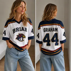 Briar Uni Jersey Shirt, Game Day Athletic Streetwear, Campus Style Fan Inspired Sports, Book Lover Gift, Graham Di Laurentis