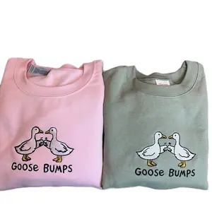 Goose Bumps Embroidered Crewneck