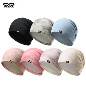 Slouchy Beanie for Men & Women - Unique Batik Texture Lightweight Skull Cap - Breathable Soft Beanie for Skateboarding, Basketball & Streetwear Style
