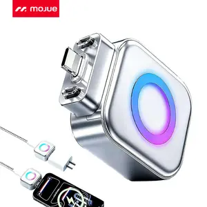 MOJUE 2026 Fast 140W Charger with AI Smart Auto Power-Off, Smart Auto Stop Charging Adapter for USB C Cable Phone Laptop, Stop Charge Smart Charger Protector for Overnight Charging, Overcharge Prevention device handheld protection battery
