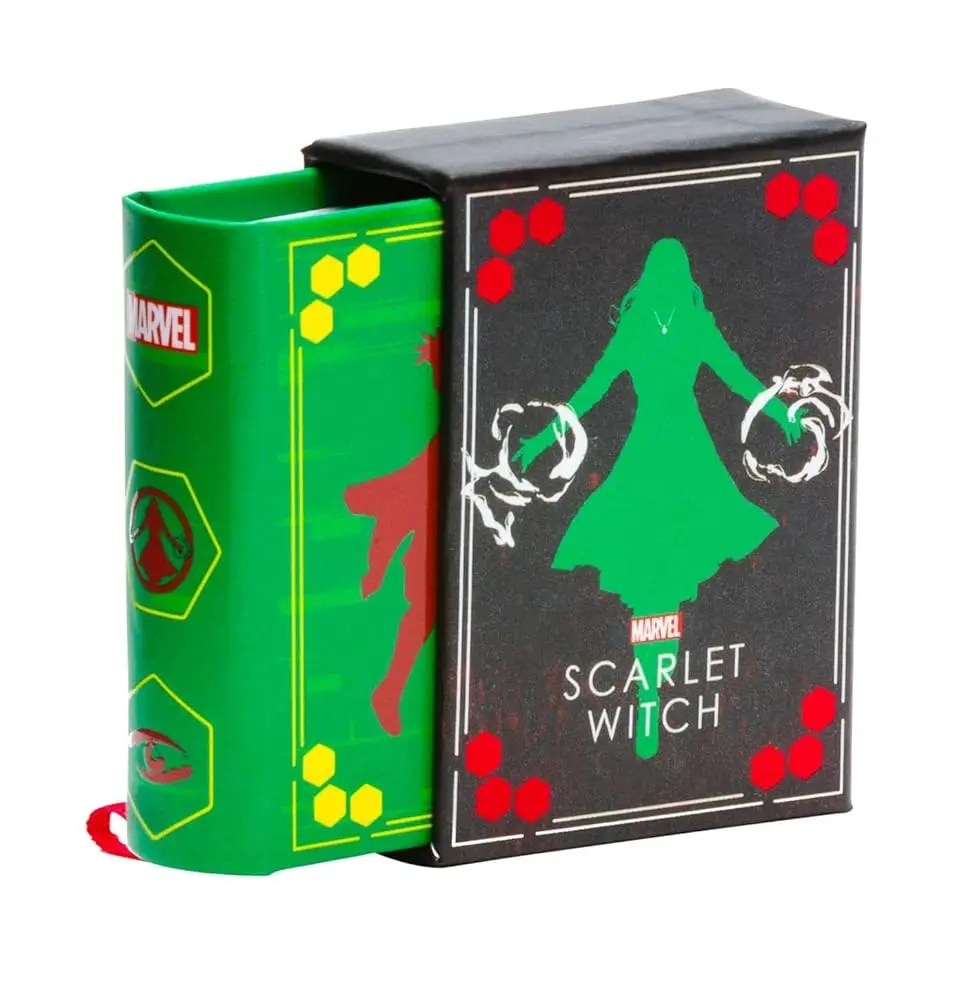 Marvel Scarlet Witch & Vision Collectible Comicbook Tiny Art Hanger - Wanda Maximoff & Vision Love Story Novelty Gift for Marvel Fans