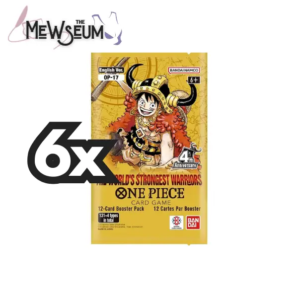 6x The World's Strongest Warriors Booster Packs - The World's Strongest Warriors