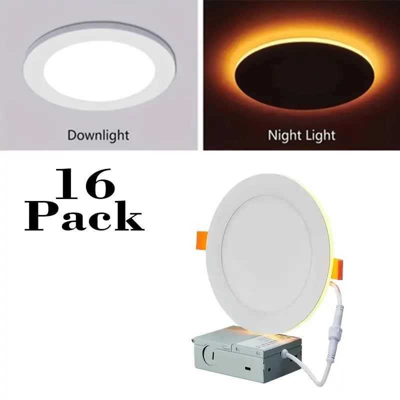 ALUSSO 6-Pack 6-Inch Smart LED Recessed Lights – RGBCW Color Changing, Dimmable, WiFi/Bluetooth