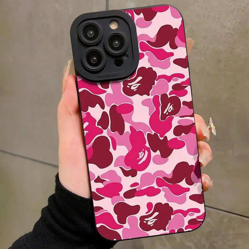 Fashion Camouflage Pattern Phone Case, Anti-drop Cellphone Protective Case, Total Protective Shockproof Mobile Phone Cover for iPhone 15 Pro Max 14 13, Smartphone Casing Accessories