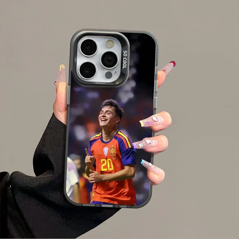 Pedri IPhone 17 Promax personality Phone Case Anti Drop Protective Case for Iphone 16 15 14 13 12 11 SAMSUNG S26 S25 24 23 22 Plus Acrylic Durable Case With Anti Collision