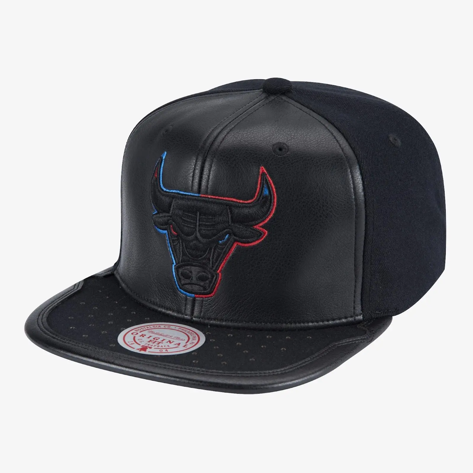 Black Chicago Bulls Day One Snapback Hat NBA Throwback Cap Adjustable Fan Gear Mitchell & Ness