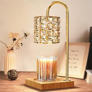 candle warmer lamp with timer & dimmer, 1 count electric candle melter top melting lamp with 2 bulbs, home decor supplies for living room bedroom