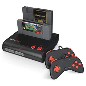 Retro Duo 2 in 1 Console System - for  NES/SNES, & Super   - Black/Red