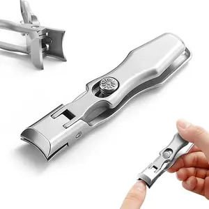 Toenail Clippers for Thick Nails Ingrown Manicure, Long Handle Large Cutter with Safety Lock,  Nail Art, Cutics Nail Care