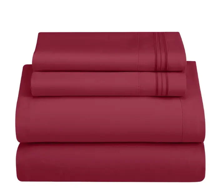 Hurbane Home 4-Piece Sheet Set, Ultra-Soft Microfiber Bedding, 16-Inch Deep Pocket Fitted Sheet, 2 Pillowcases, Hotel Luxury, Oeko-TEX Certified - Summer Gift