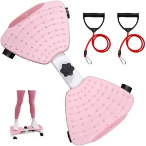 Waist Twister Machine with Resistance Bands, 300 LB Twist Board for Exercise, Adjustable Waist Twister Board Waist Sculptor Twist Exercise Board, Ab Twisting Machine