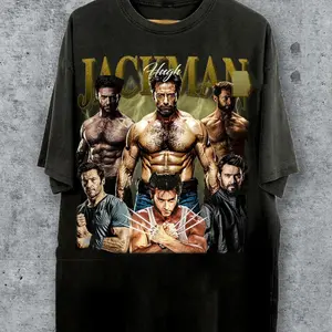 Hugh Jackman Retro 90s Bootleg T-shirt - Vintage Tv Series Gift For Men And Women - Unisex Tee Tshirt