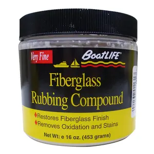212 MAIN Fine Fiberglass-Specific Rubbing Compound - 16 oz, for Boat, Water Sports, and Kayaking Maintenance